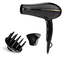 GA.MA Phon Bora Ion Gold: Griglia rivestita in olio d'argan, capelli idratati e morbidi, 2200 W, Motore Dc Ultraleggero, 6 combinazioni di temperatura e velocità, colpo d'aria fredda, inclusi 1 bocchetta e 1 diffusore