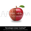 LG GTBV44PYBKD Frigorifero doppia porta 70cm, Classe E, 461L, Door & Linear Cooling, Argento