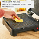 Moulinex GI272D Griglia Elettrica Inicio Adjust 2000W, Piastra Panini e Grill 2-in-1, Antiaderente, Termostato Regolabile