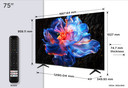 TCL Serie Smart TV 4K Ultra HD 75" 75P69K, Dolby Audio, HDR10+, Google TV