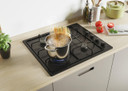 Candy Idea Piano Cottura CHW6LBB a Gas 4 Fuochi Gas Colore Nero