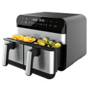 Cecotec Advance 9000 Doppia 9 L Indipendente 2800 W Friggitrice ad aria calda Nero, Acciaio inox