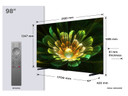 TCL C79K Serie Smart TV QD-MiniLED 4K 98" 98C79K, 144Hz, audio B&O, Dolby Vision IQ & Atmos, Google TV