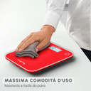 Moulinex BN50U3 bilancia da cucina Rosso Superficie piana Rettangolo Bilancia da cucina elettronica
