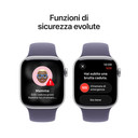Apple Watch Series 11 GPS 42mm Cassa Alluminio Argento con Sport Band Viola Nebbia - S/M