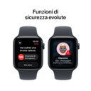 Apple Watch SE (3nd generation) SE 3 GPS 44mm Cassa Alluminio Mezzanotte con Sport Band Mezzanotte - S/M