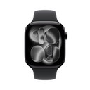 Apple Watch Series 11 GPS 46mm Cassa Alluminio Jet Black con Sport Band Nero - M/L