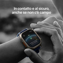 Apple Watch Ultra 3 GPS + Cellular 49mm Cassa Titanio con Trail Loop Blu/Blu Acceso - M/L