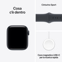 Apple Watch SE (3nd generation) SE 3 GPS 40mm Cassa Alluminio Mezzanotte con Sport Band Mezzanotte - S/M
