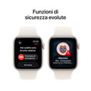 Apple Watch SE (3nd generation) SE 3 GPS 44mm Cassa Alluminio Galassia con Sport Band Galassia - M/L