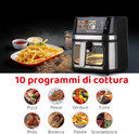 MELCHIONI FAMILY GAIA PLUS Friggitrice ad Aria XXL 8L - 2200W, 10 Programmi