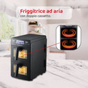 Melchioni Family GIULIA Friggitrice ad Aria Doppio Cassetto 10L 2600W