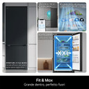 LG GBBS322CPY Frigorifero combinato Fit & Max 60cm, Classe C, 375L, AI Inverter, Prime Silver