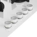 Beko HILW 75222 SW: 75 cm Gas Piano Cottura da Incasso ( 4 Bruciatori a Gas + 1 Wok )