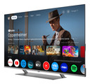 SABA SMART TV QD-MiniLED 55" ULTRA HD 4K, GOOGLE TV 5.0, Dolby Vision/Atmos, Triplo ter DVBT2/C/S2 HEVC MAIN10, Certificato TivuSAT, Piedistallo centrale