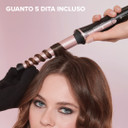 Bellissima Imetec Iconic Curls, ferro arricciacapelli, rivestimento in ceramica, forma conica per ricci stretti e morbidi, temperatura 150°C/210°C, cono 13/25 mm, guanto termico, adatto a tutti i capelli