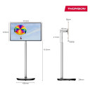 Go Plus 32UE5M45E Smart TV 32" LED 4K UHD Android Batteria - Silver