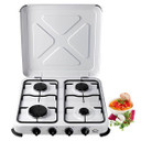 DCG Eltronic EKP2427 piano cottura Bianco Superficie piana Gas 4 Fornello(i)