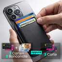 Techmade Smart Wallet Slim Magnetic 3 Carte Black