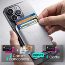 Techmade Smart Wallet Slim Magnetic 3 Carte White