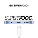 OPPO A6k AI Smartphone, doppia fotocamera 13MP+QVGA, Selfie 5MP, Display 6.75” 120HZ IPS HD+, 6100mAh, RAM 4GB(Esp1GB/2GB/4GB)+ROM 256GB [Versione Italia], Crystal Blue