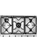 Smeg Universal SRV596GH5 piano cottura Acciaio inox Superficie piana 90 cm Gas 5 Fornello(i)