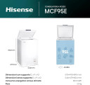 Hisense Congelatore a Pozzetto MCF95E 95 Litri Bianco Classe E