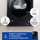 Samsung DV16DG8600BVU3 asciugatrice Libera installazione Caricamento frontale 16 kg Nero