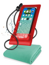 SBS Summer Kit: Telo Mare in Microfibra + Custodia Impermeabile Waterproof Universale per Smartphone fino a 6.5" – Rosso