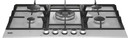 Beko HIAW75225SXE Acciaio inox Da incasso 75 cm Gas 5 Fornello(i)