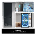 LG GBBSJ20DEP Frigorifero combinato Fit & Max 60 cm | Classe D, 375 L | AI Inverter, Wi-Fi, Door Cooling, Total No Frost | Matte Black