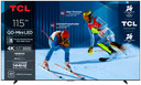 TCL Serie Smart TV QD-MiniLED 4K 115" 115C7K, 144Hz, audio Onkyo 4.2.2, Dolby Vision IQ & Atmos, Google TV