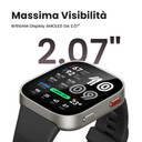 Amazfit Bip Max 5,26 cm (2.07") AMOLED Digitale 432 x 514 Pixel Touch screen Argento Wi-Fi GPS (satellitare)