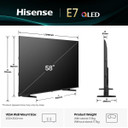 Hisense Smart TV QLED 58" 4K 58E7Q