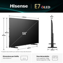 Hisense Smart TV QLED 58" 4K 58E7Q