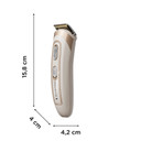 Rowenta Tagliacapelli Beige, Bianco 6 Nichel-Meta TN9154F0