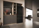 Haier HFR3718ENGB Libera installazione 402 L Nero