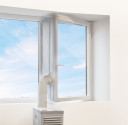 Innoliving INN-52001 Guarnizione Universale in Tessuto per Finestre fino a 4 Metri per Condizionatore d'Aria Portatile e Deumidificatore – Bianco