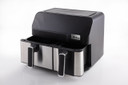Ardes ARFRYA03D friggitrice Doppia 9 L Indipendente Friggitrice ad aria calda Nero, Acciaio inox