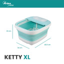 Ardes ARFEET01 Pedilù Compact Idromassaggiatore Piedi 500W