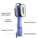 Ariete 4301 Steam Style, Ferro da stiro verticale, 1200W, Colpo vapore 20g/min, Vapore in 30 secondi, Capacità 80ml, Violet