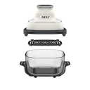 Akai Friggitrice Ad Aria Digitale 4,2L 1500W Bianca con Contenitore in Vetro