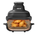 Akai Friggitrice Ad Aria Digitale 4,2L 1500W Nera con Contenitore in Vetro