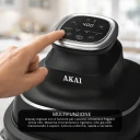 Akai Friggitrice Ad Aria Digitale 4,2L 1500W Nera con Contenitore in Vetro