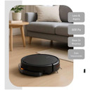 Robot Aspirapolvere Lavapavimenti 600 Pa con Base e Telecomando