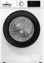 Beko b100 BMX8126DB 8kg classe A bianco, inverter 1200 giri, display XL, oblò nero, vapore
