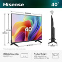 Hisense 40A49S 101,6 cm (40") Full HD Smart TV Wi-Fi Nero