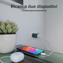 SBS TETRGANLCD1USB1C30A Caricabatterie per dispositivi mobili Universale Azzurro AC Ricarica rapida Interno