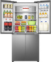 Hisense RQ5P470SAIE frigorifero side-by-side Libera installazione 483 L Grigio