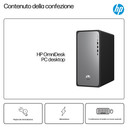 HP OmniDesk Desktop M02-0019nl PC Intel® Core™ i5 i5-13400 16 GB DDR5-SDRAM 512 GB SSD Windows 11 Home Tower Nero, Argento
